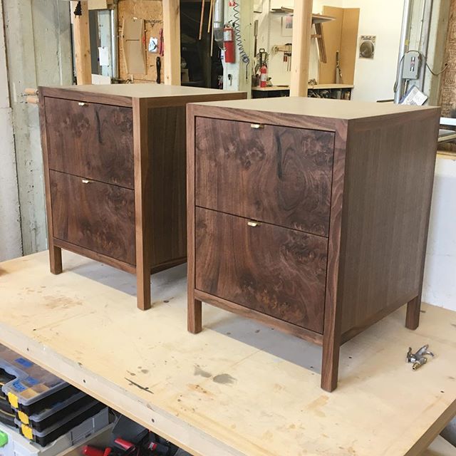 Last pieces of 2018. Pair of Laska nightstands in walnut waiting to ship out.
#furniture #design #walnut #custom #nightstand #interiordesign #handmade