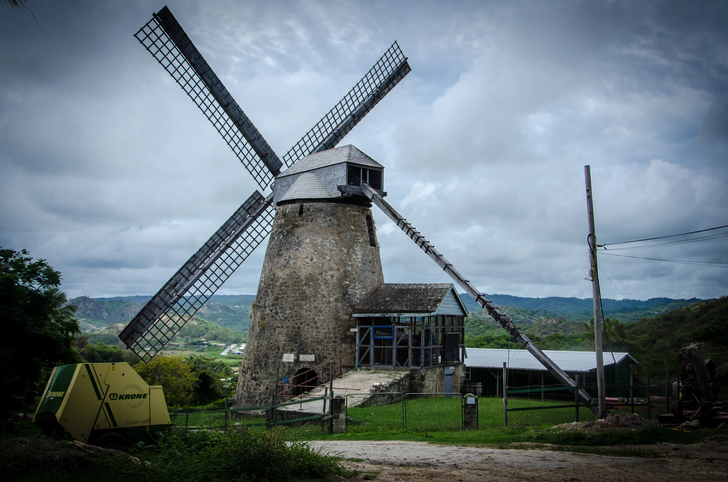 Morgan Lewis Windmill. One of the last wind powered sugar mills in the Caribbean that is still operational.