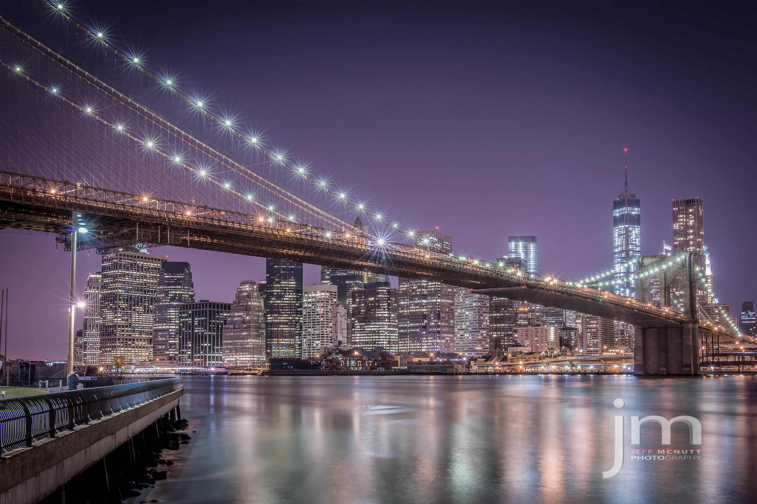 New York City Skyline, Brooklyn Bridge