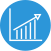 Graph up blue circle.png