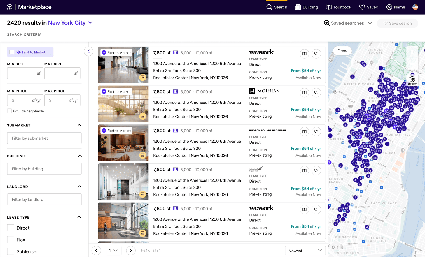 ACCESS/EDIT A PREVIOUSLY SAVED SEARCH