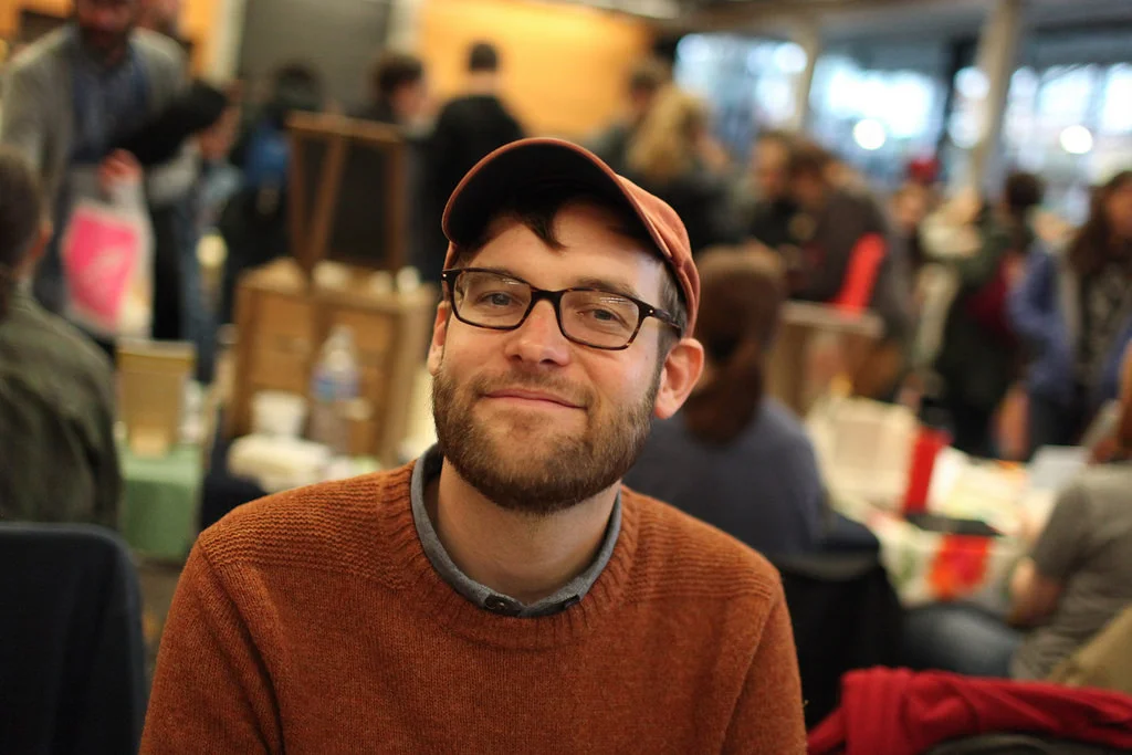 Andrew was there! Selling books! Thanks, Short Run photographer, for doing such nice portraits every year!