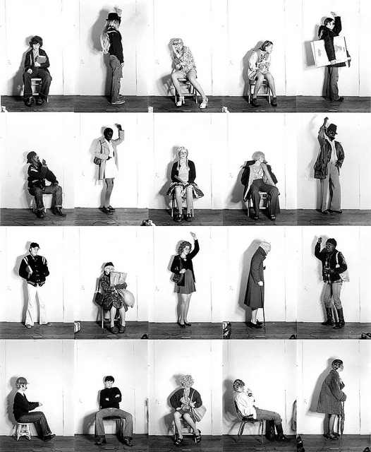 *Bus Riders är namnet på en av Cindy Shermans första fotografiska serier. Verket återspeglar på många sätt den rätt dynamiska sammansättning personligheter som är delaktiga i nätverket. (Bild: från serien ”Bus Riders”)