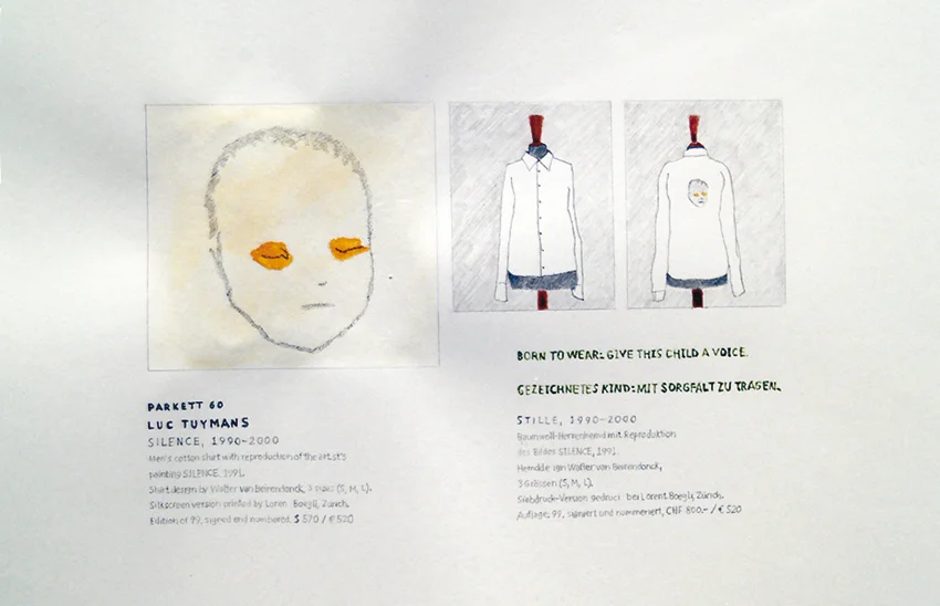 Serie Parkett (Tuymans), 2006. Drawing mixed technique. 44 x 44 cm. Serie Parkett (Tuymans), 2006. Dibujo Técnica mixta. 44 x 44 cm.