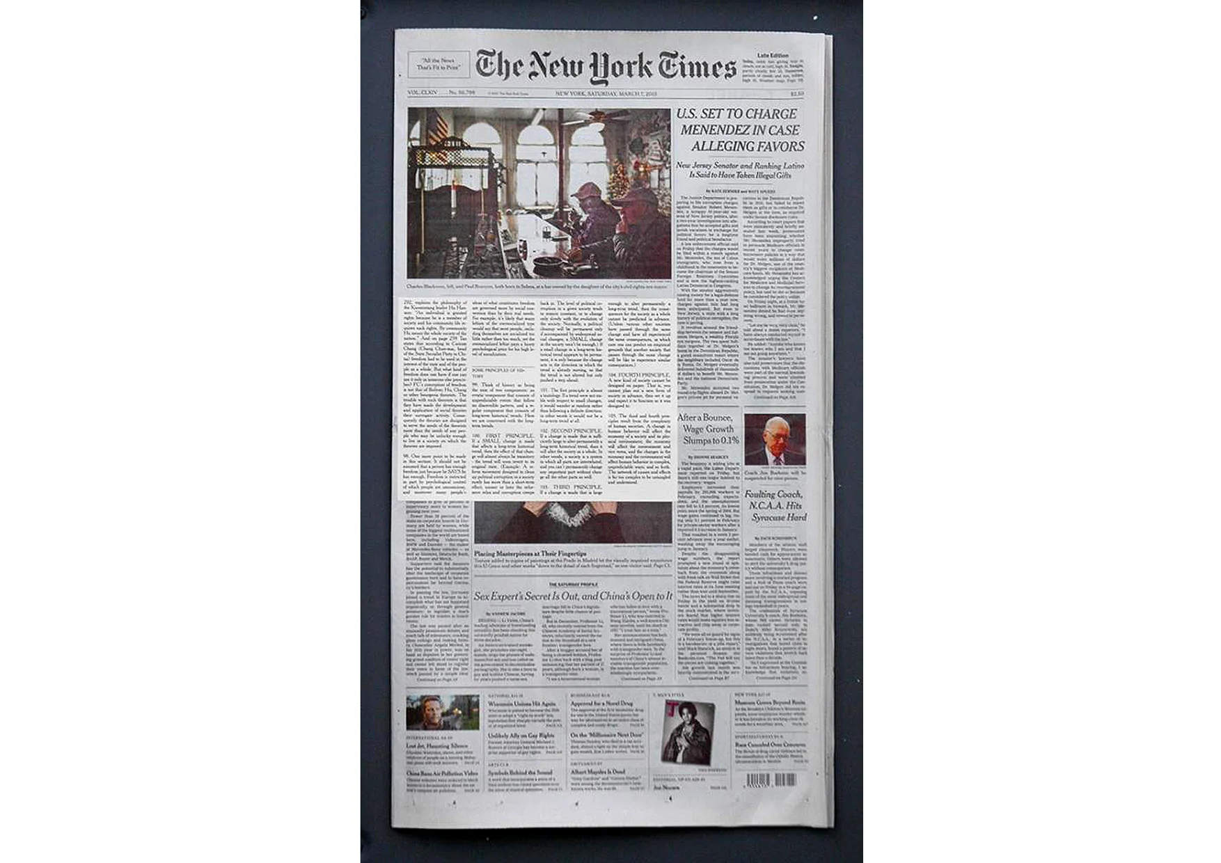 03.07.15 Untitled (Unabomber/ NY Times), 2015. Presentation case, daily newspaper, printed manifesto. dimensions Variable. 86. But even if most people in industrial-technological society were well satisfied, we (FC) would still be opposed to that form of society, because (among other reasons) we consider it demeaning to fulfill one's need for the power process through surrogate activities or through identification with an organization, rather then through pursuit of real goals. THE MOTIVES OF SCIENTISTS 87. Science and technology provide the most important examples of surrogate activities. Some scientists claim that they are motivated by "curiosity," that notion is simply absurd. Most scientists work on highly specialized problem that are not the object of any normal curiosity. For example, is an astronomer, a mathematician or an entomologist curious about the properties of isopropyltrimethylmethane? Of course not. Only a chemist is curious about such a thing, and he is curious about it only because chemistry is his surrogate activity. Is the chemist curious about the appropriate classification of a new species of beetle? No. That question is of interest only to the entomologist, and he is interested in it only because entomology is his surrogate activity. If the chemist and the entomologist had to exert themselves seriously to obtain the physical necessities, and if that effort exercised their abilities in an interesting way but in some nonscientific pursuit, then they couldn't giver a damn about isopropyltrimethylmethane or the classification of beetles. Suppose that lack of funds for postgraduate education had led the chemist to become an insurance broker instead of a chemist. In that case he would have been very interested in insurance matters but would have cared nothing about isopropyltrimethylmethane. In any case it is not normal to put into the satisfaction of mere curiosity the amount of time and effort that scientists put into their work. The "curiosity" explanation for the scientists' motive just doesn't stand up. 88. The "benefit of humanity" explanation doesn't work any better. Some scientific work has no conceivable relation to the welfare of the human race - most of archaeology or comparative linguistics for example. Some other areas of science present obviously dangerous possibilities. Yet scientists in these areas are just as enthusiastic about their work as those who develop vaccines or study air pollution. Consider the case of Dr. Edward Teller, who had an obvious emotional involvement in promoting nuclear power plants. Did this involvement stem from a desire to benefit humanity? If so, then why didn't Dr. Teller get emotional about other "humanitarian" causes? If he was such a humanitarian then why did he help to develop the H-bomb? As with many other scientific achievements, it is very much open to question whether nuclear power plants actually do benefit humanity. Does the cheap electricity outweigh the accumulating waste and risk of accidents? Dr. Teller saw only one side of the question. Clearly his emotional involvement with nuclear power arose not from a desire to "benefit humanity" but from a personal fulfillment he got from his work and from seeing it put to practical use. 89. The same is true of scientists generally. With possible rare exceptions, their motive is neither curiosity nor a desire to benefit humanity but the need to go through the power process: to have a goal (a scientific problem to solve), to make an effort (research) and to attain the goal (solution of the problem.) Science is a surrogate activity because scientists work mainly for the fulfillment they get out of the work itself. 90. Of course, it's not that simple. Other motives do play a role for many scientists. Money and status for example. Some scientists may be persons of the type who have an insatiable drive for status (see paragraph 79) and this may provide much of the motivation for their work. No doubt the majority of scientists, like the majority of the general population, are more or less susceptible to advertising and marketing techniques and need money to satisfy their craving for goods and services. Thus science is not a PURE surrogate activity. But it is in large part a surrogate activity. 91. Also, science and technology constitute a mass power movement, and many scientists gratify their need for power through identification with this mass movement (see paragraph 83). 92. Thus science marches on blindly, without regard to the real welfare of the human race or to any other standard, obedient only to the psychological needs of the scientists and of the government officials and corporation executives who provide the funds for research.