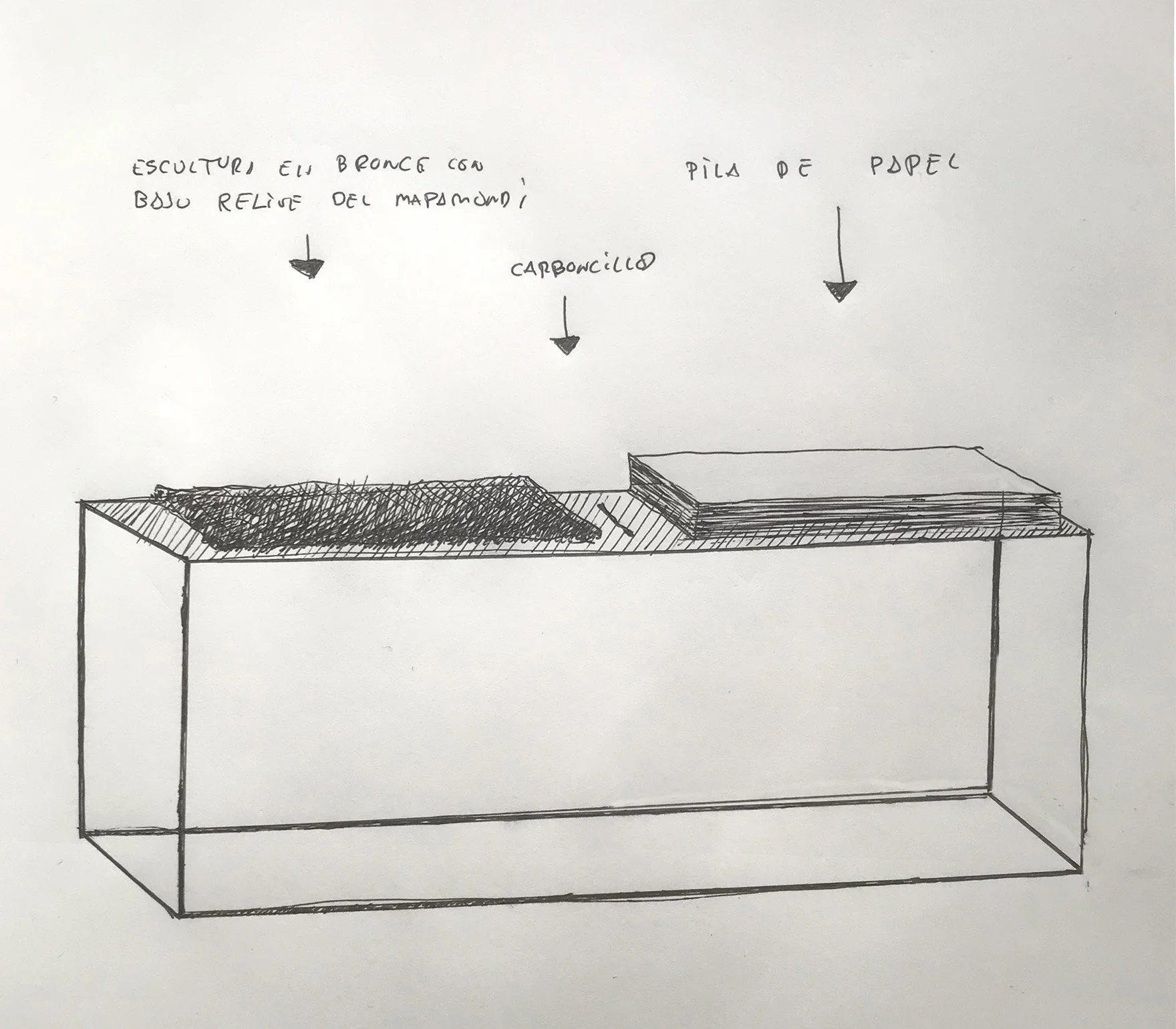  Instalación-escultura en bronce. 