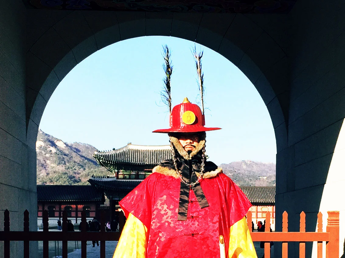 Gyeongbokgung Palace, Seoul, South Korea, 2015 - Drawing and Photography by Nani P