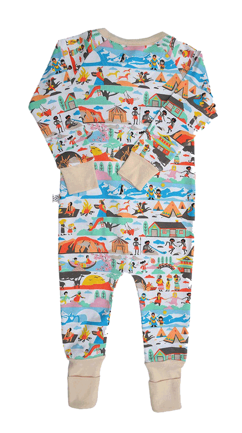 TINY VILLAGE PEOPLE illustration, pattern