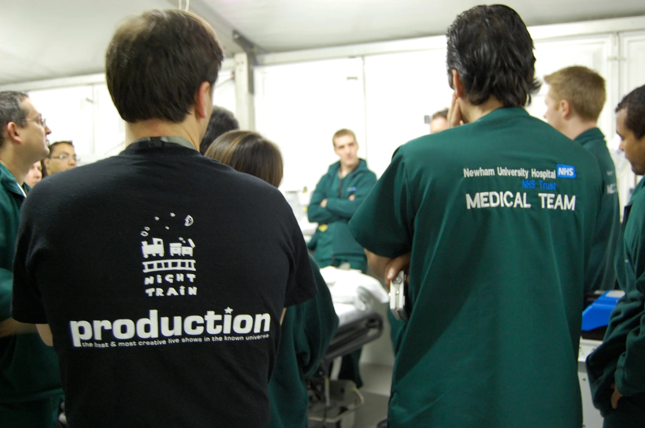Crew and medical training for the G20 in Excel, London, April 2009