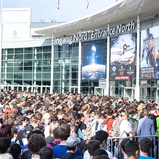 Entertaining these people today .
.
.
.
#bigshow #bigevent #gamescom2018 #cologne #omenstage #pubg #crowds #crowd #themasses #gaming #gamers #producer #showcalling #showcaller #showcall #stagemanagement #liveshow #eventproduction #showproducer #showp