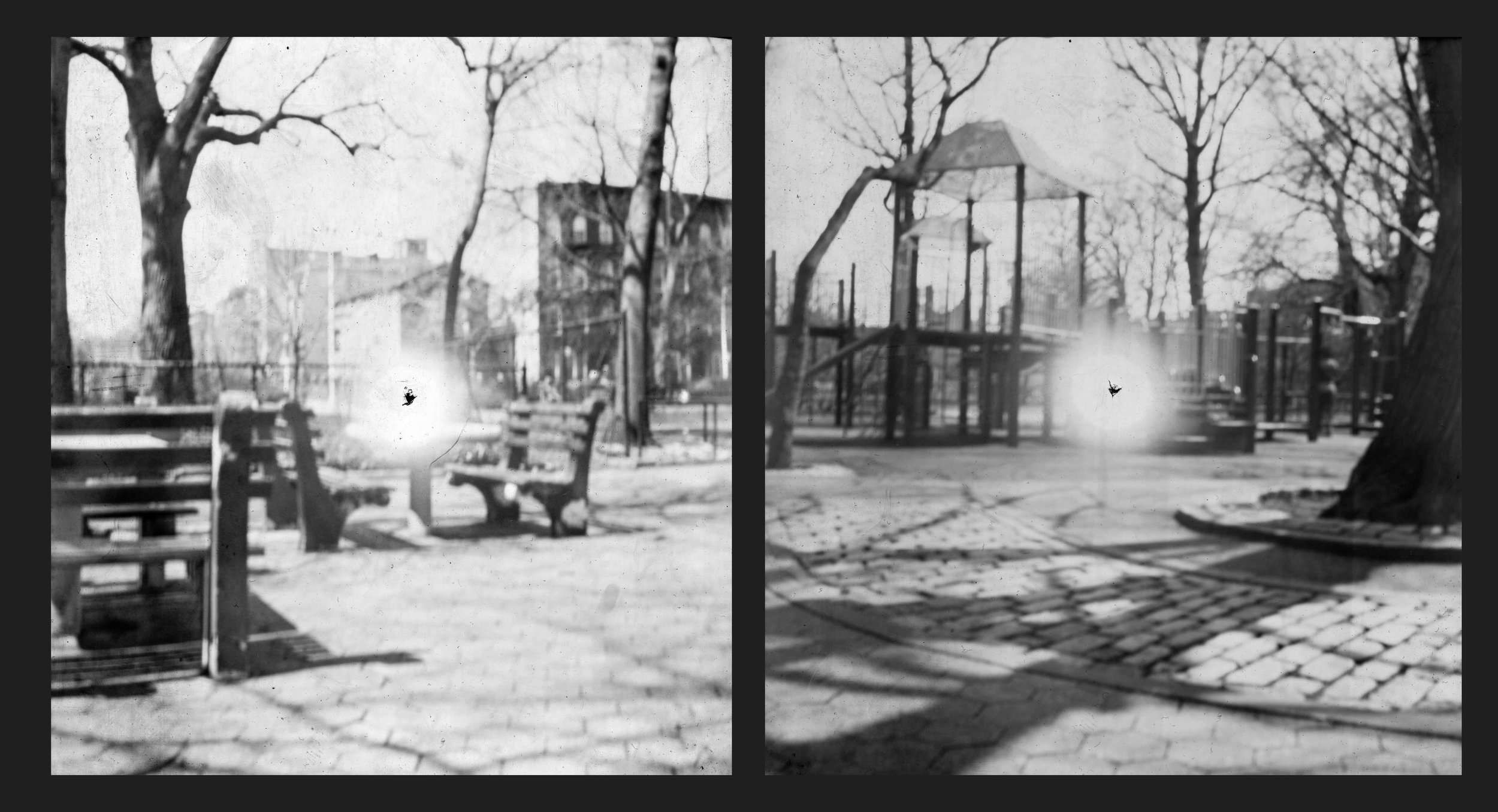 Black and white photo paper negative | 2-way pin hole camera | 8x10 pin hole camera 