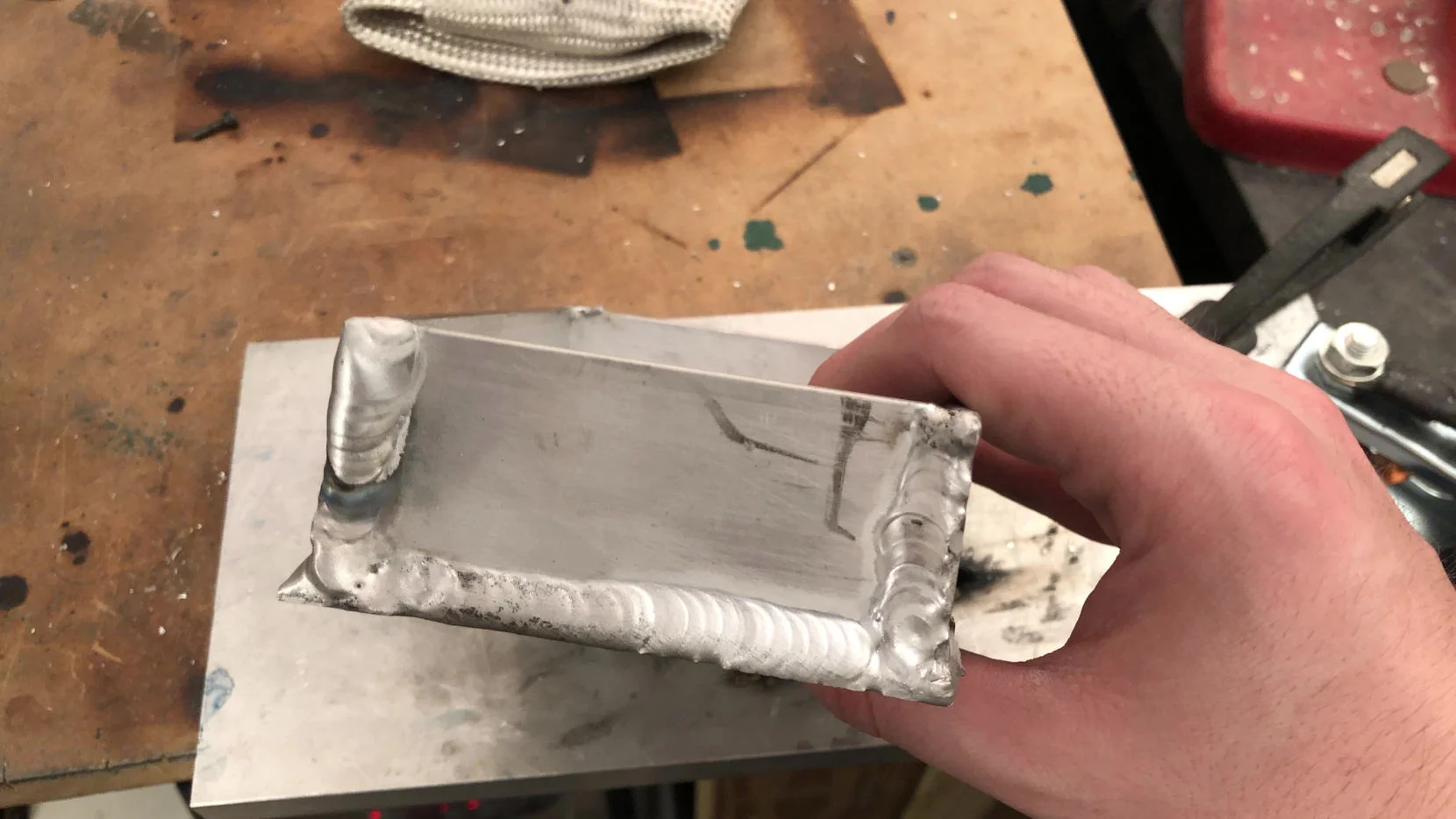 I Actually just started learning how to weld so it looks a little rough.