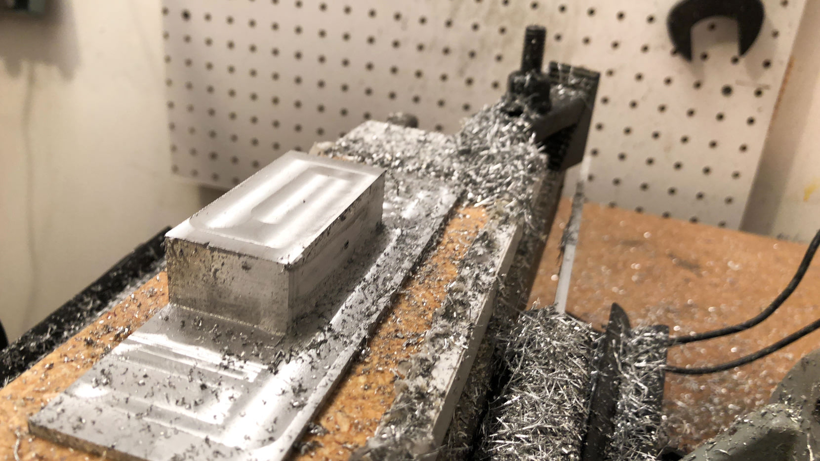 The Outside is completely machined on the mill.