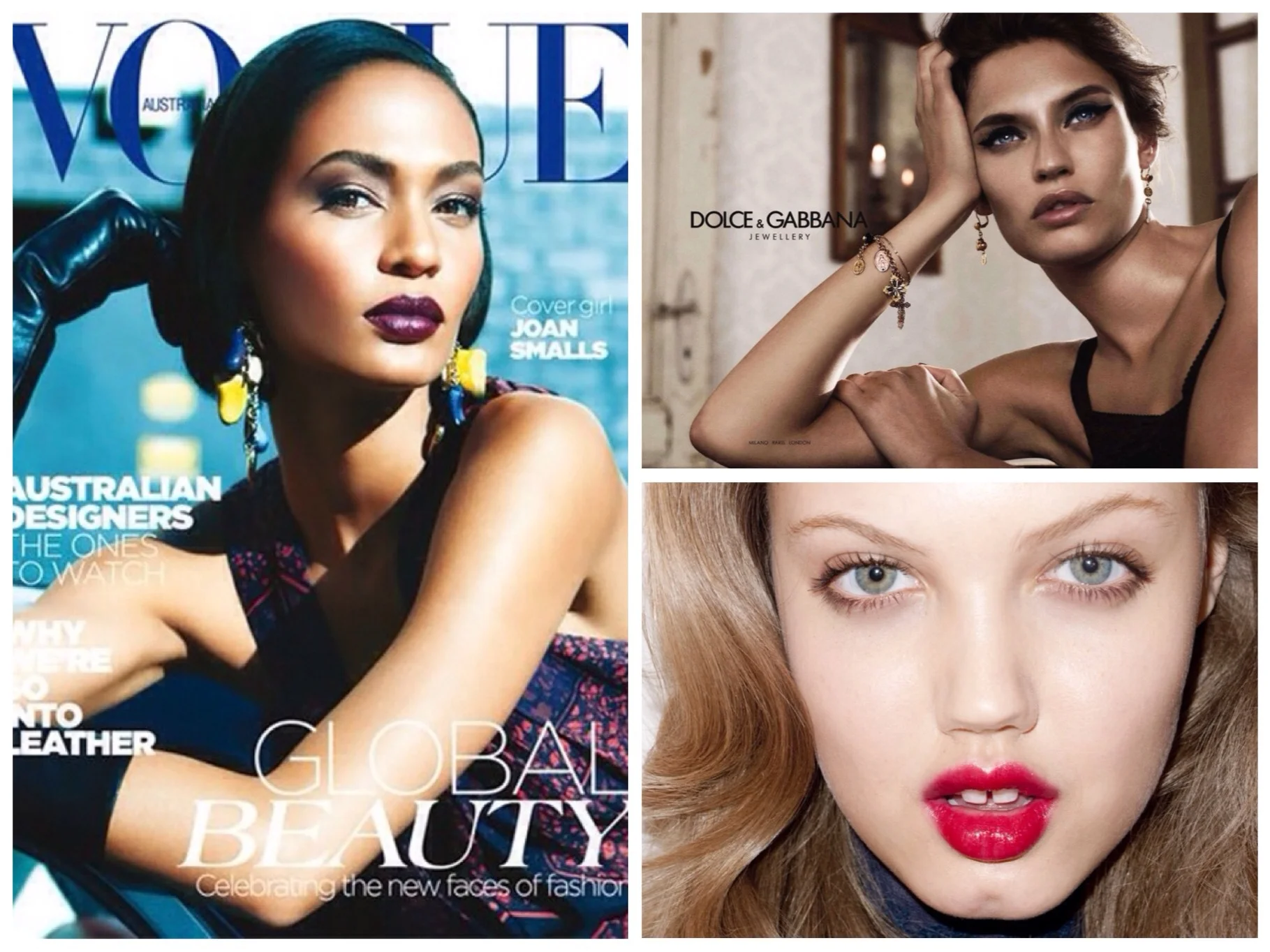From Left to Right: Joan Smalls, Bianca Balti, Lindsey Wixson