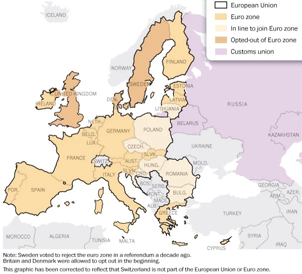 The Eurozone | Washington Post 