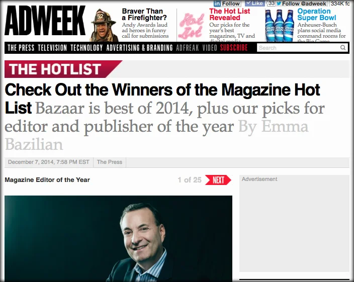 Screenshot of adweek.com