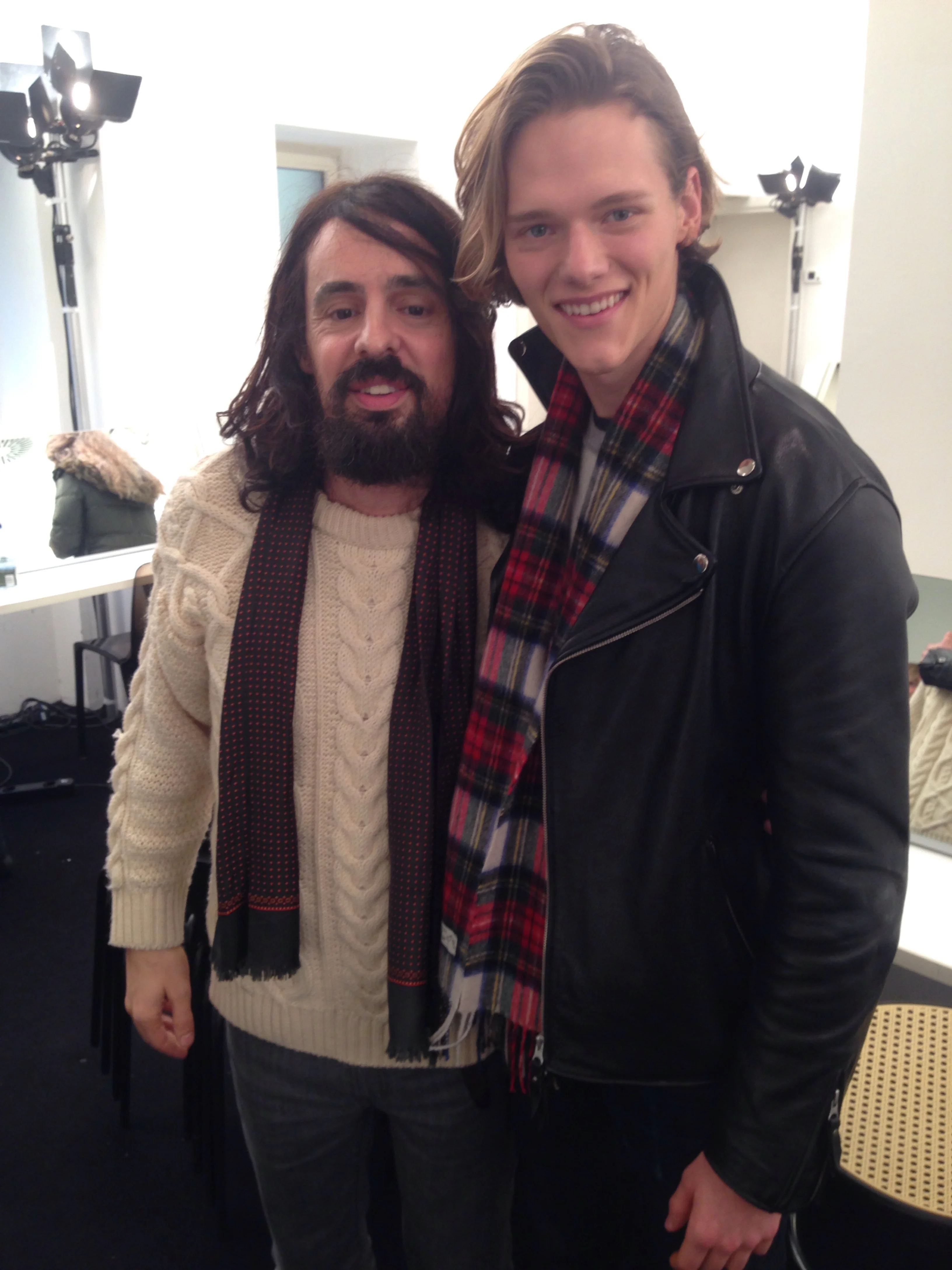 Ryan with Alessandro Michele of Gucci | Want Management