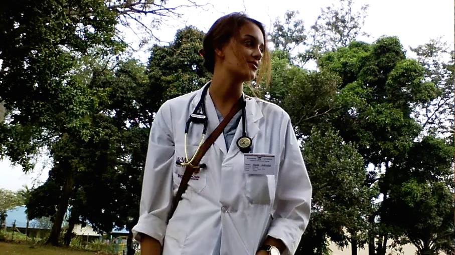 From Nicole's summer working in Kampala at the Mulago National Referral Hospital’s high-risk labour ward during my obs/gyn elective. "The “doctor’s uniform” doesn’t fit me yet, perhaps one day."