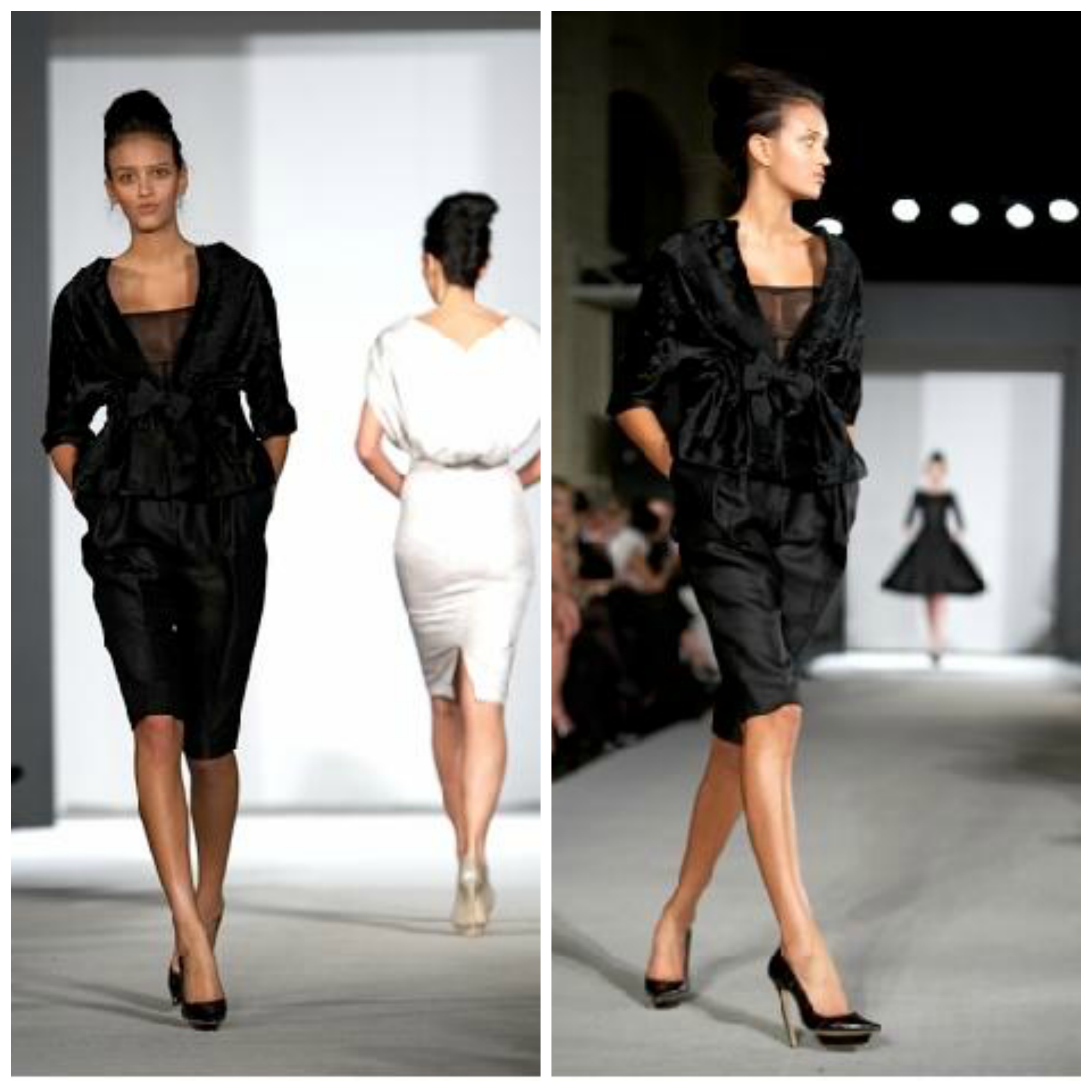 Nicole walking in Giambattista Valli’s first Canadian show at the ROM. "This is where I met some of my best model friends (including Jasmine!), and running around the ROM after hours was one of my favourite show jobs ever."