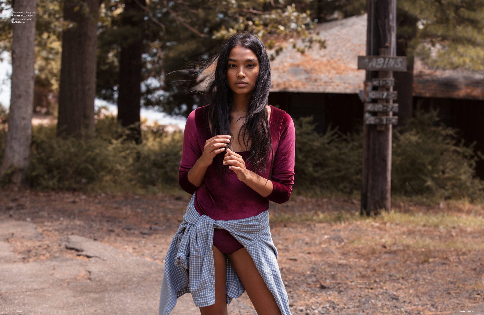 Shivani, shot by Lee O’Connor, styled by Bettina Bati, hair by Bennett Grey, makeup by Shawnte Alexander