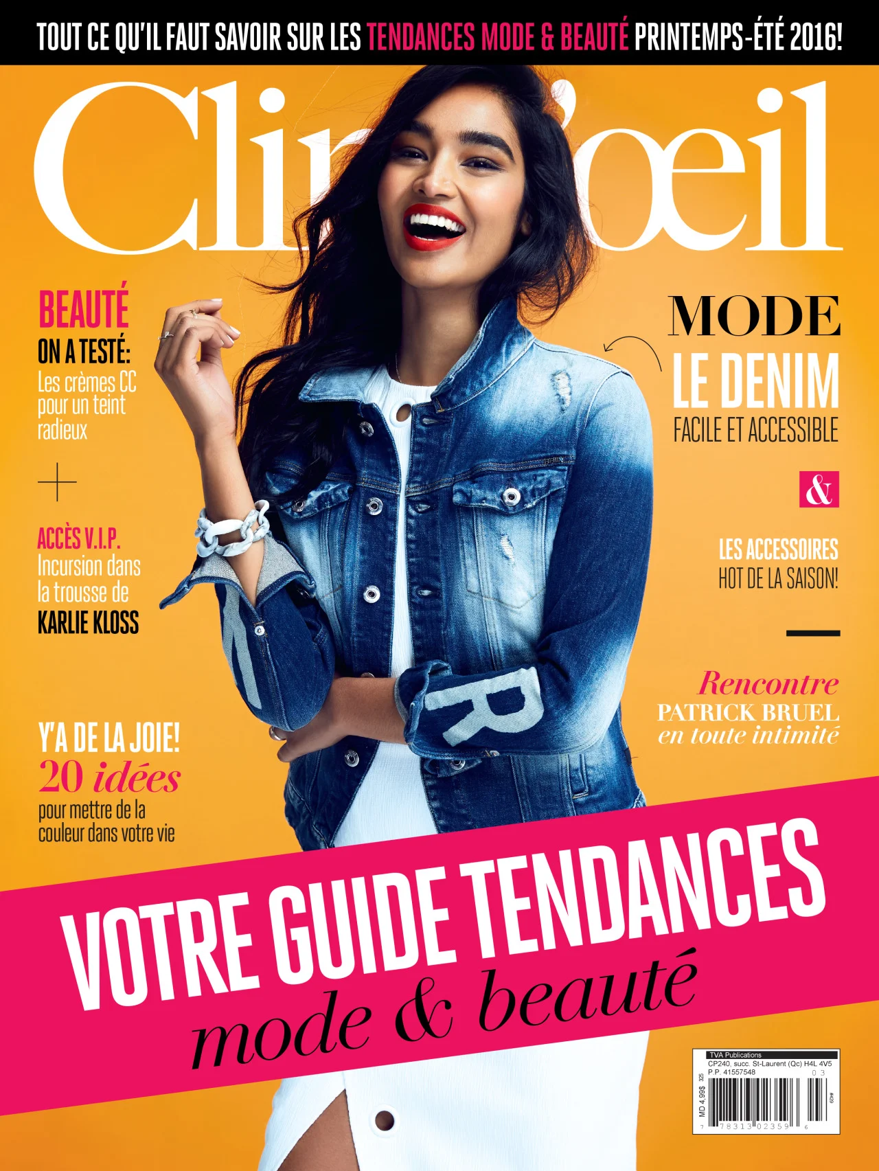 Shivani covering Clin D'Oeil magazine ( Source )