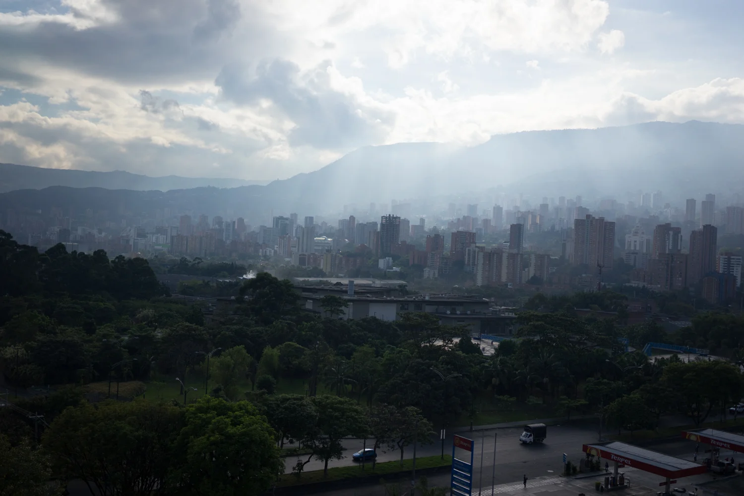 Medellin growing economy for Bloomberg media.