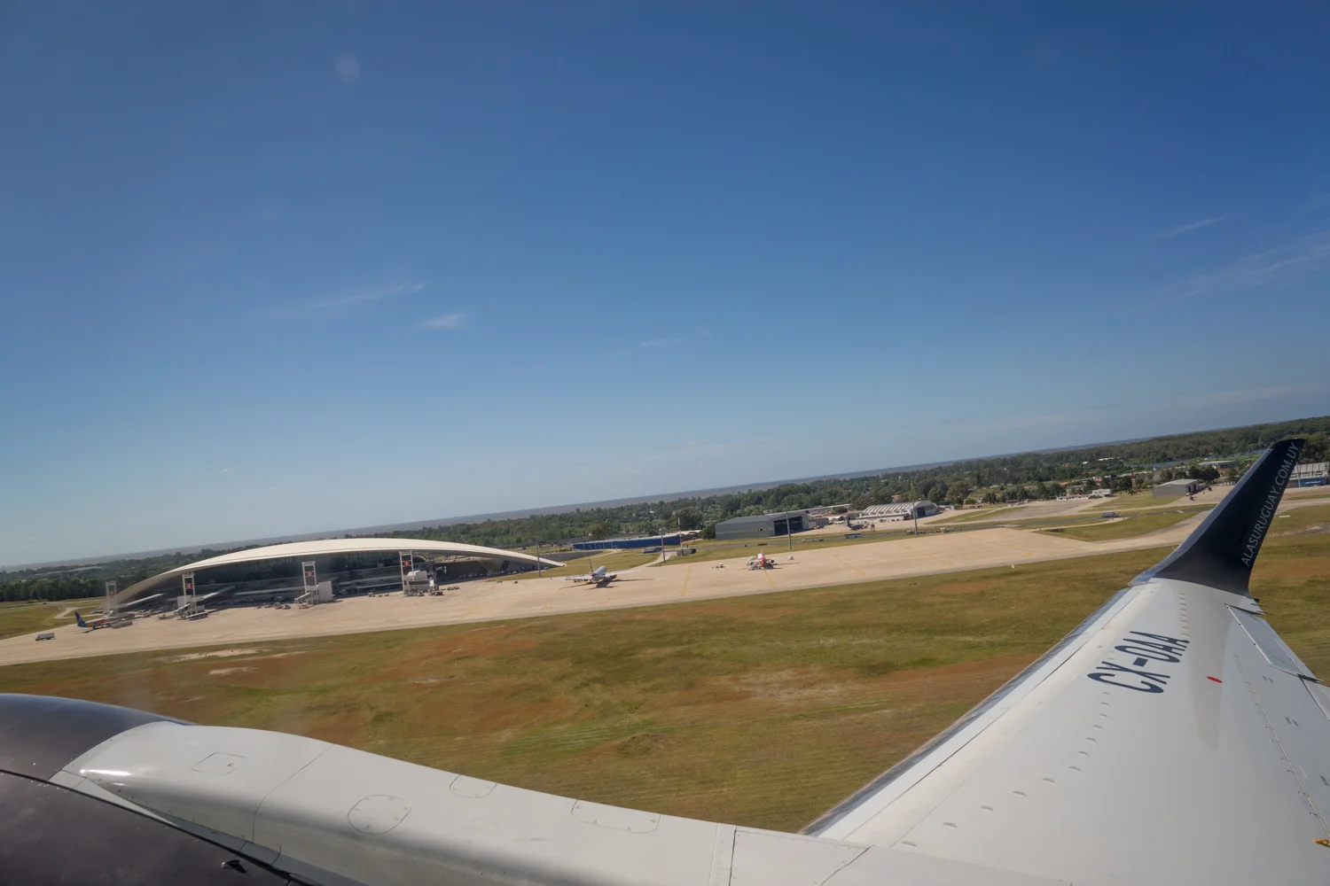 Alas Uruguay a new cooperative airline, departs from the Montevideo airport for its first time to the city of Buenos Aires. Montevideo, Uruguay. January, 2016. For Bloomberg media.