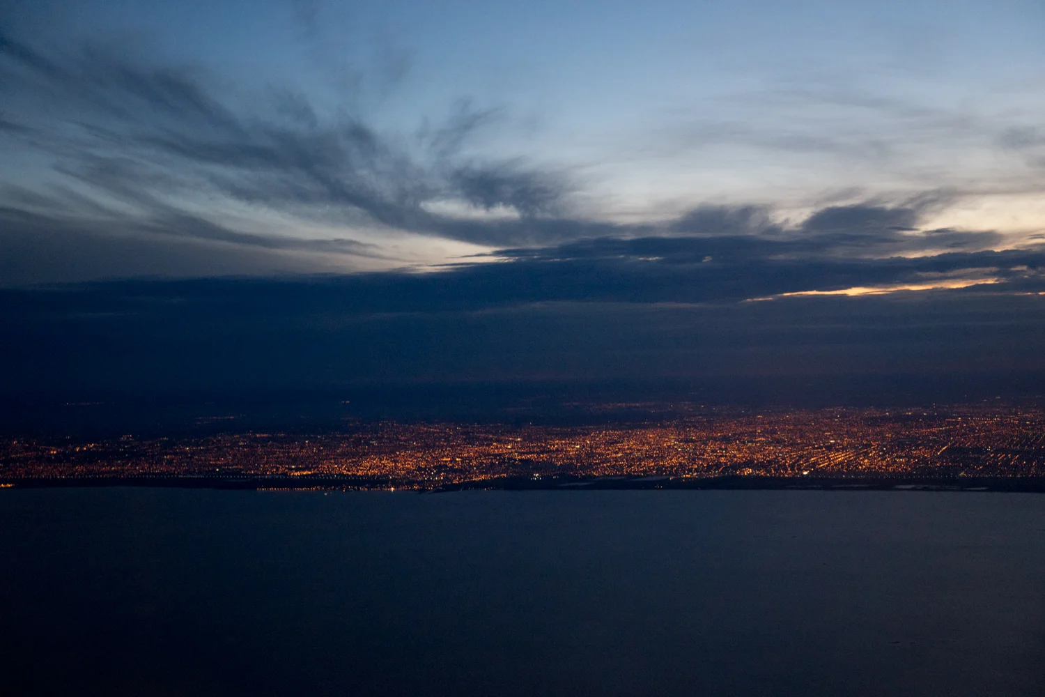 The city of Buenos Aires is seen from the Alas Uruguay first return flight from Buenos Aires. Alas Uruguay is a new cooperative airline. Buenos Aires, Argentina. January, 2016. For Bloomberg media