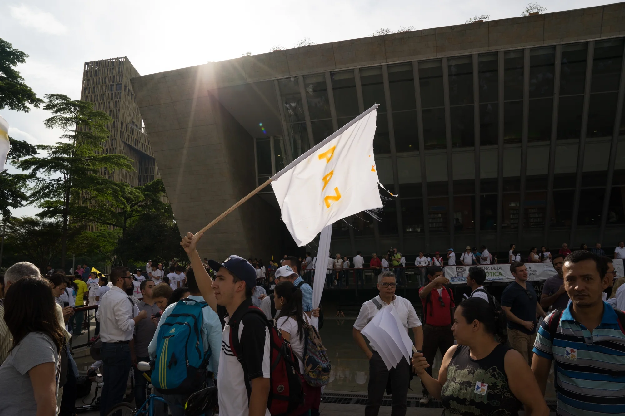 October 8, 2016, Medellín, Colombia. After the plebiscite the people took the streets, like it hasn´t happened in a long time, demanding peace.