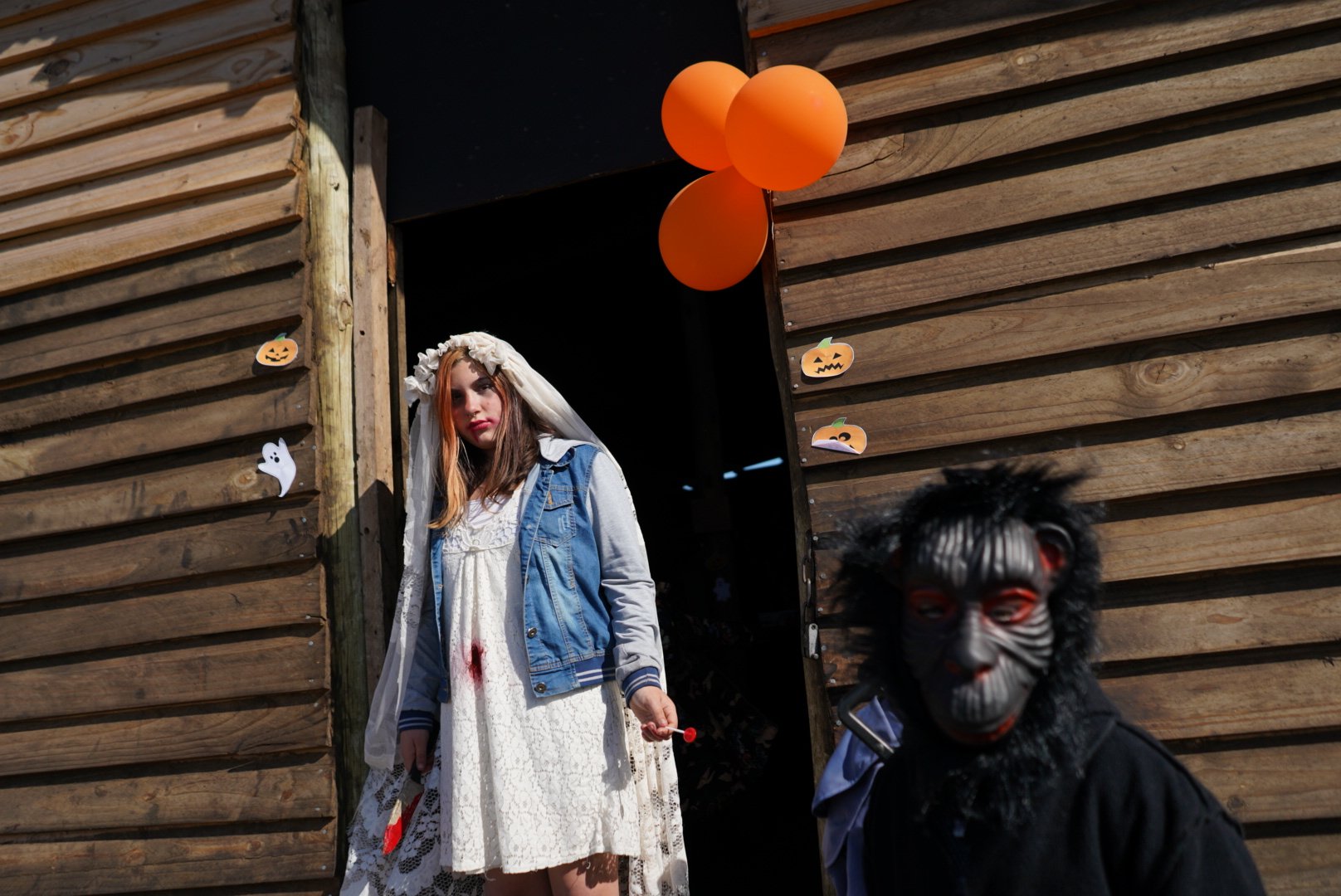 Halloween celebration in the comunal soup-kitchen. October 2021, Nuevo Comienzo