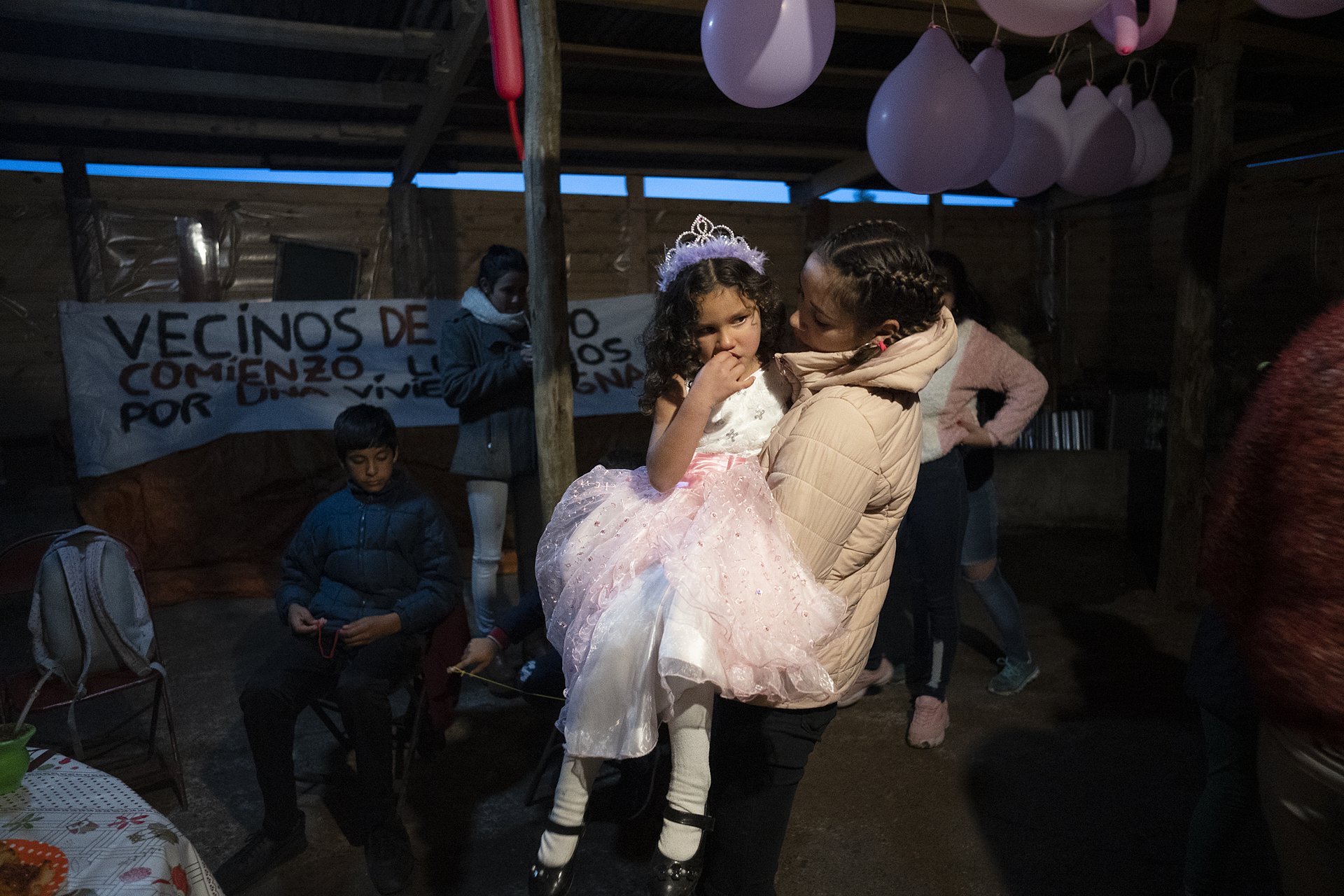 Pia’s 5th birthday celebration in the middle of winter. June 2020, Nuevo Comienzo