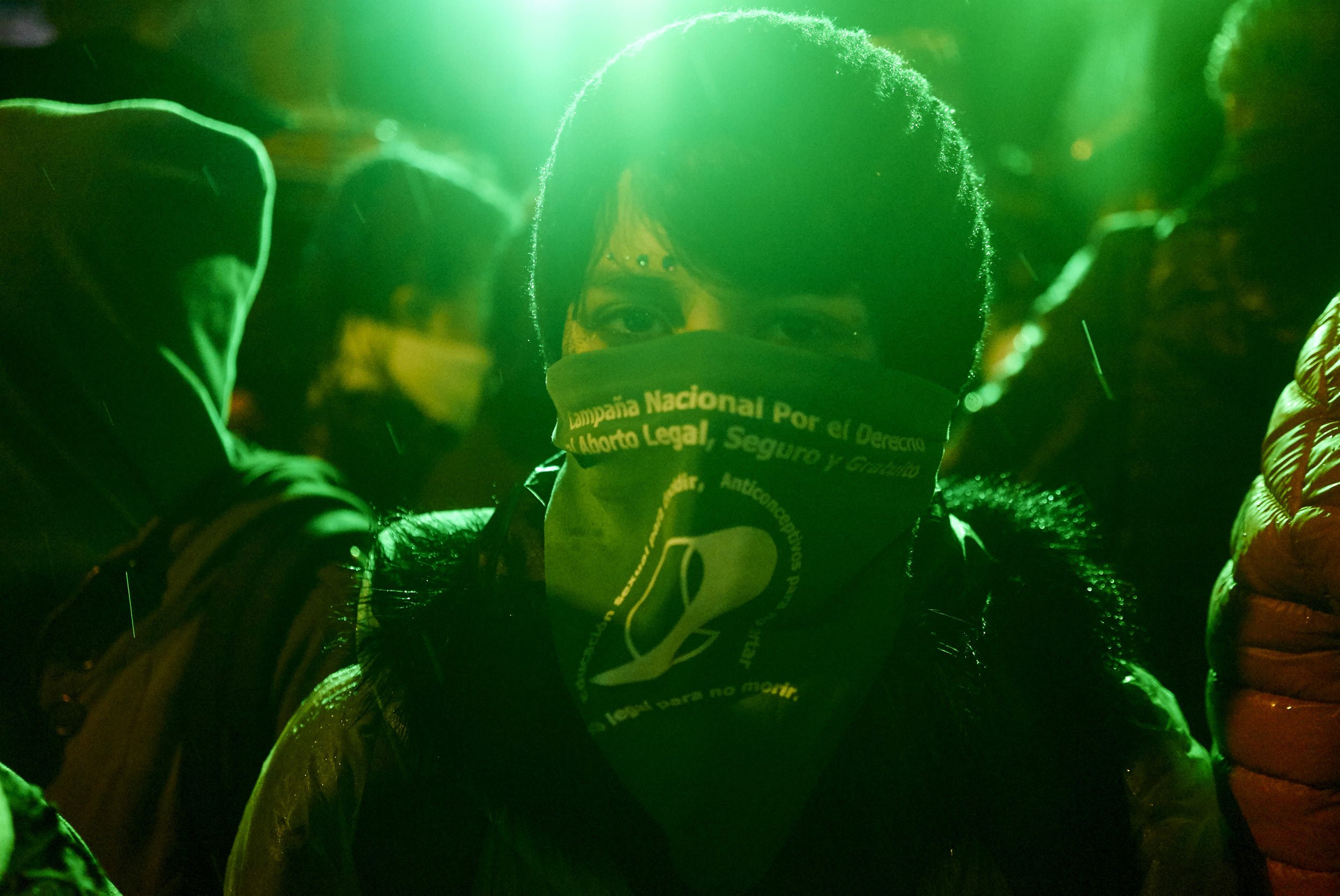 Demonstrator during a demonstration in favor of legalizing abortion outside the Congress in Buenos Aires, Argentina,August, 9 , 2018. Mariana Greif, La Diaria