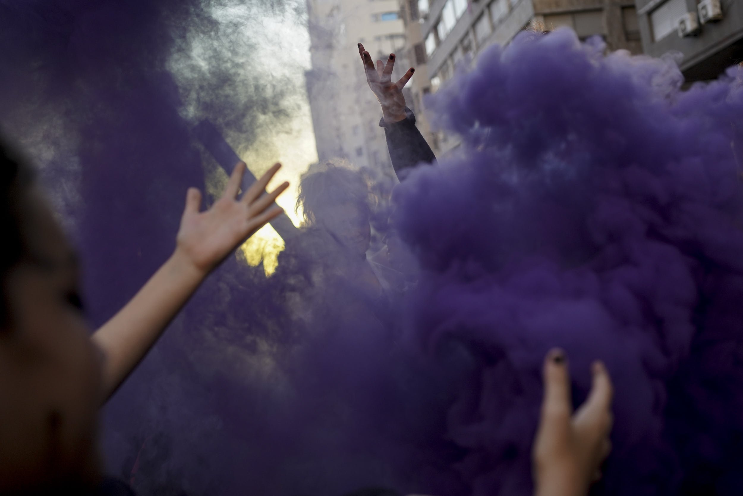 March on International Women's Day, in Montevideo, Uruguay March 8, 2022. REUTERS/Mariana Greif