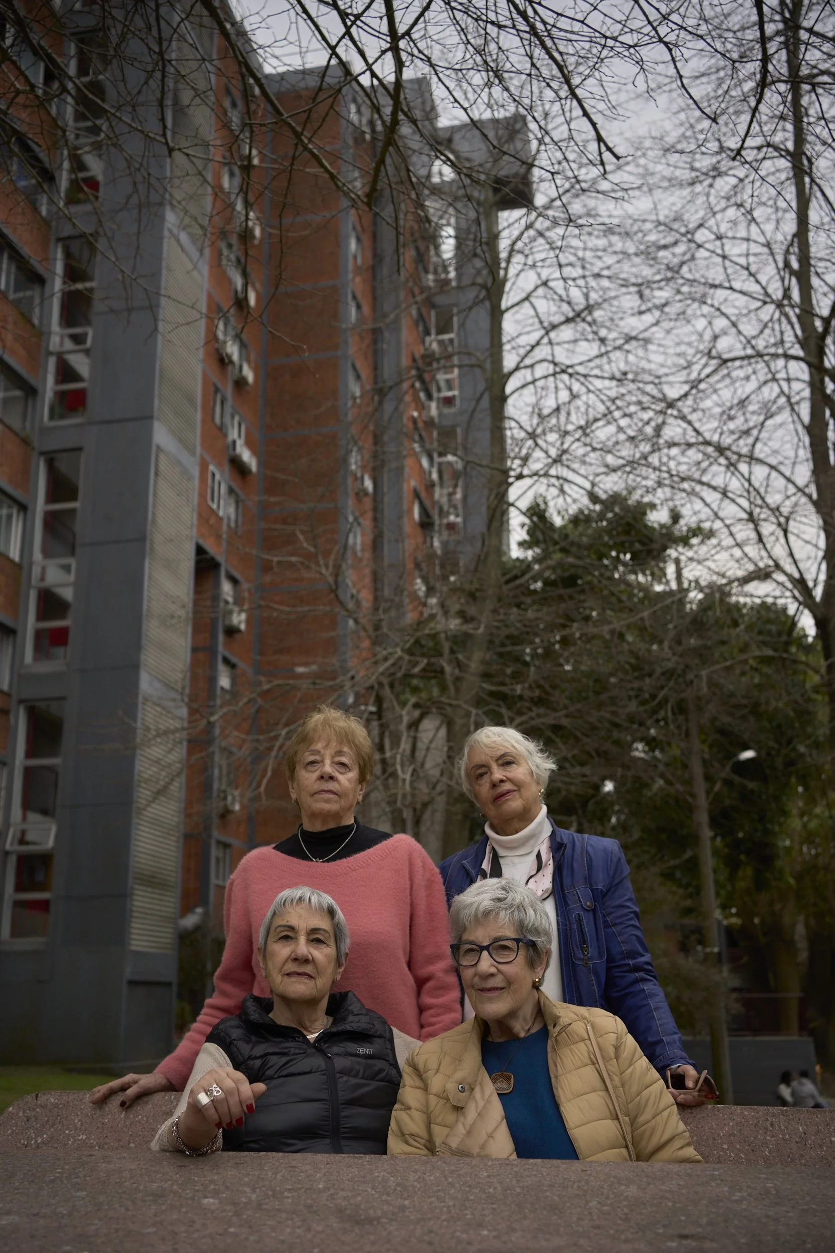  Teresita, Beatriz, Ofelia and Lucia pose for a picture. They have been friends for over 40 years, a friendship that began from being neighbours and helping each other. 