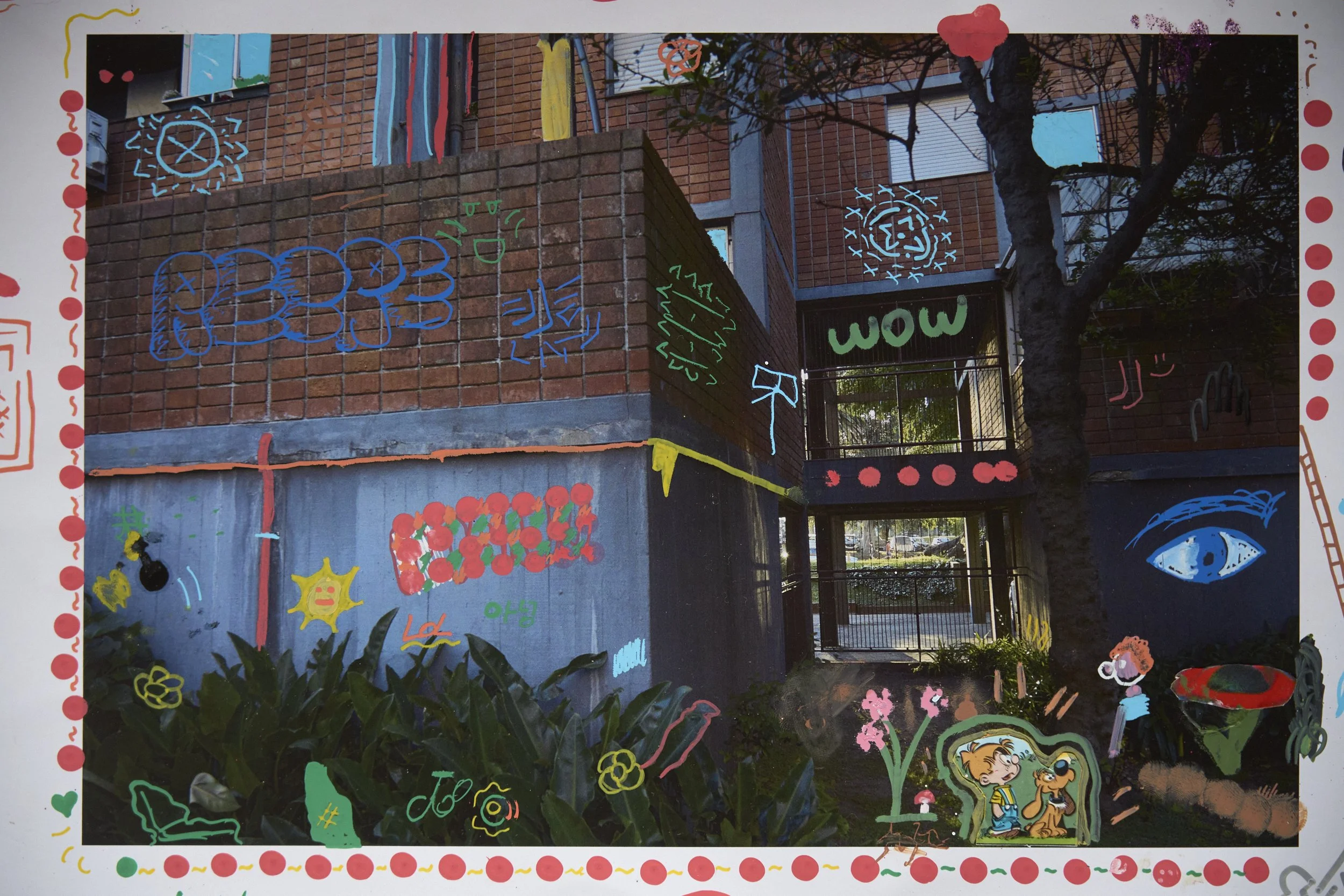  Guarida- hidden communal spaces where kids imagine and play. Drawing by a group of 9-11 year old kids. 