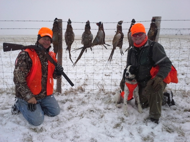 The first hunt in the snow last season! More winter fun in Picabo!