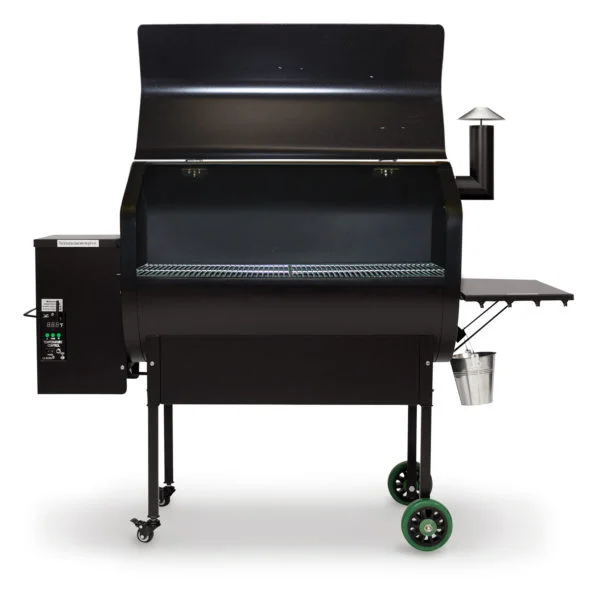 Grill enough burgers for a block party with Green Mountain’s largest backyard model. Wi-Fi control, too! Available options include a stainless steel no-warp lid, form-fitted grill cover, and a dome thermometer.