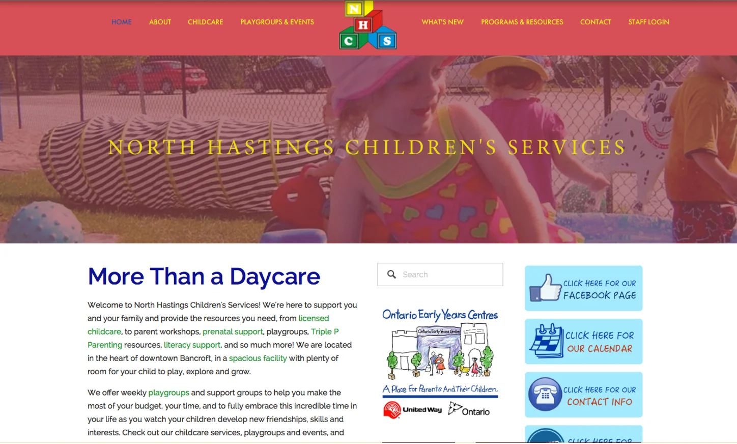 More than a plain old daycare gets more than a plain old website