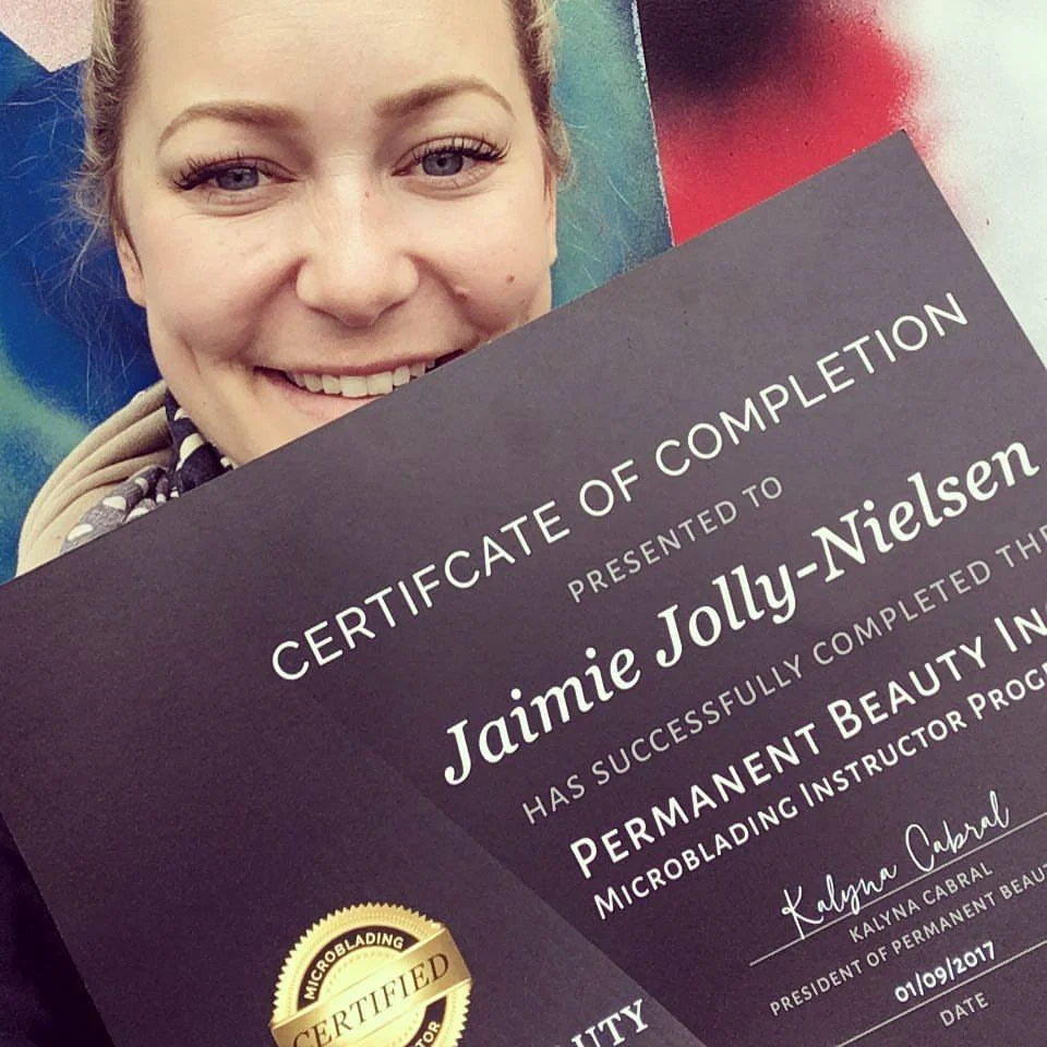 Jaimie trained in Permanent make-up to stay current in her biz, but it quickly ended up being one of her most in-demand services.