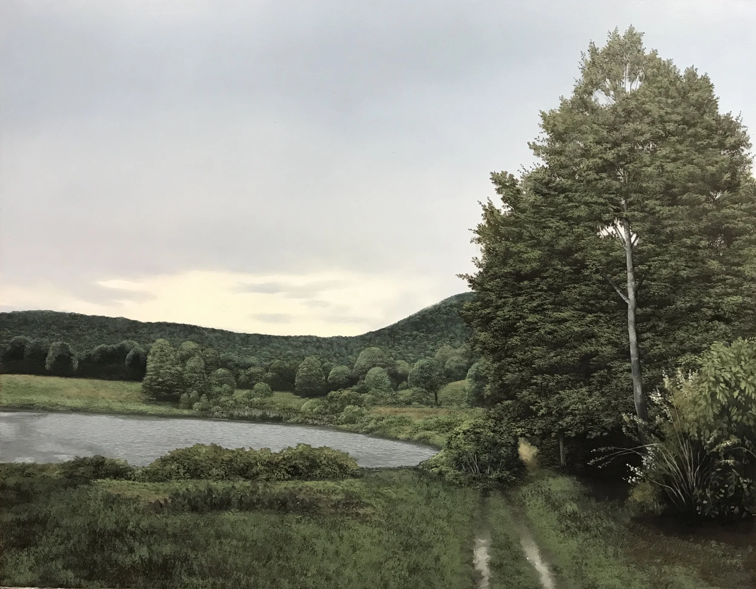 Summer Was Like Your House, oil on panel, 16” X 20,” available from Garvey|Simon