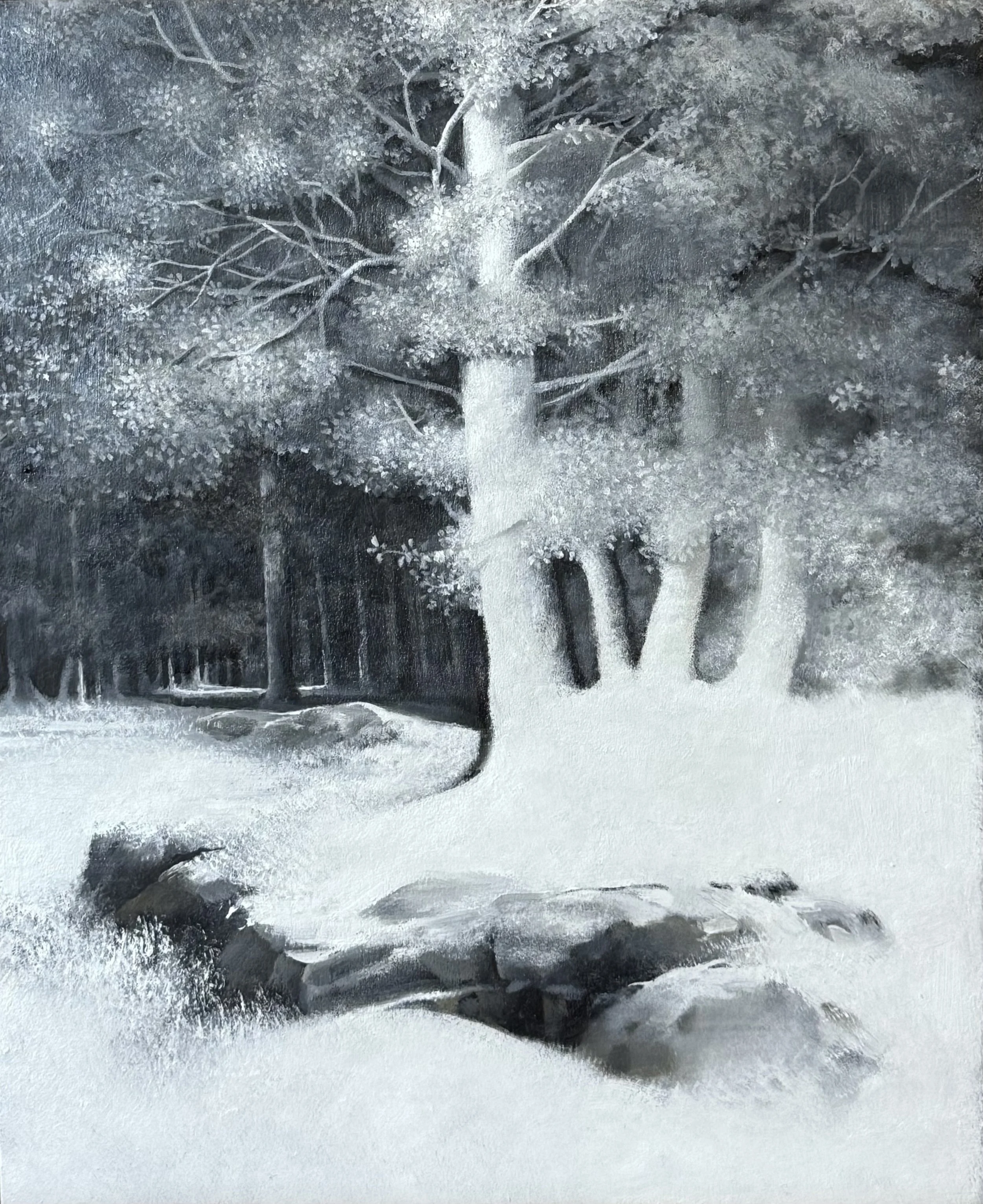  Oil on panel, 10" X 8," 2025 