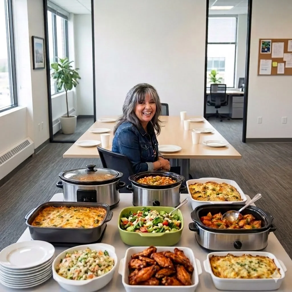 Potluck lunch with Becky Kew - Sep 20 at 12:15 PM