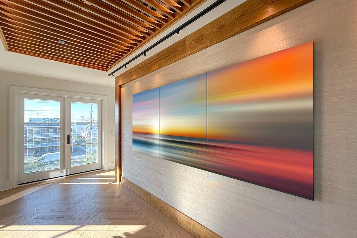 Art installed in client home
