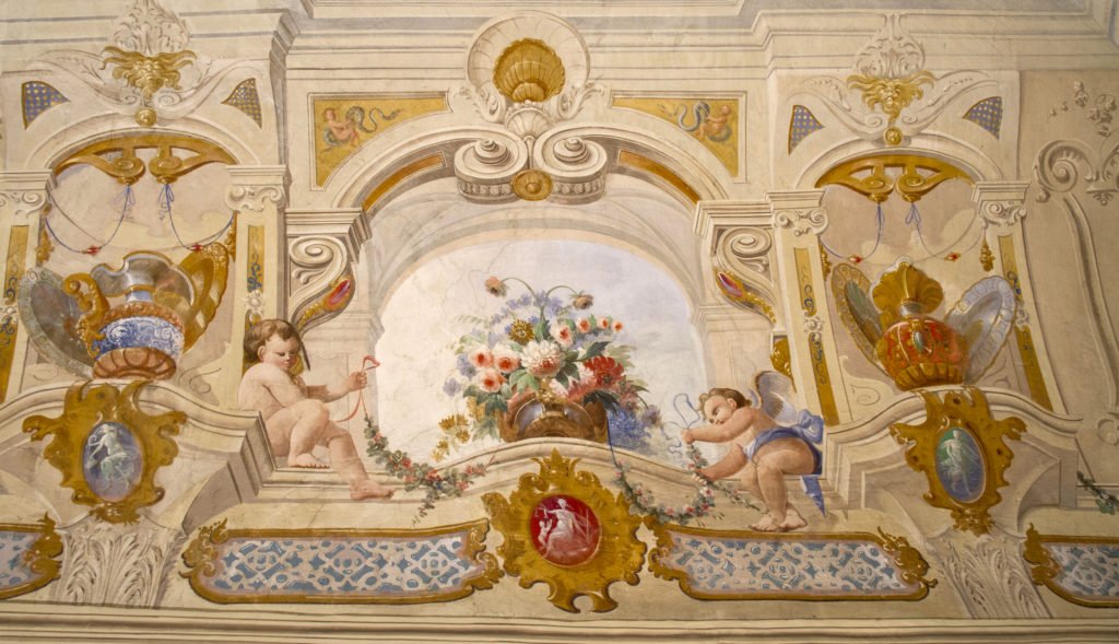  Fresco ceiling in Claudio Faina Museum 