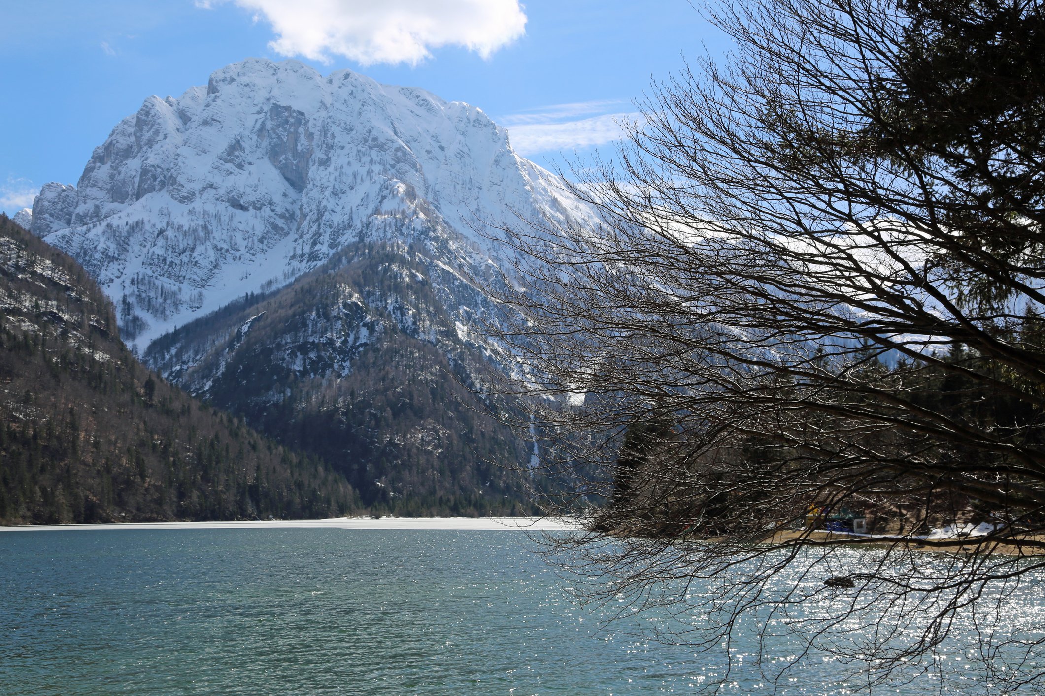 dreamstime_m_118315807  alpine lake Lago Predil near Austrian and Slovenia Border by Fedecandoni.jpg