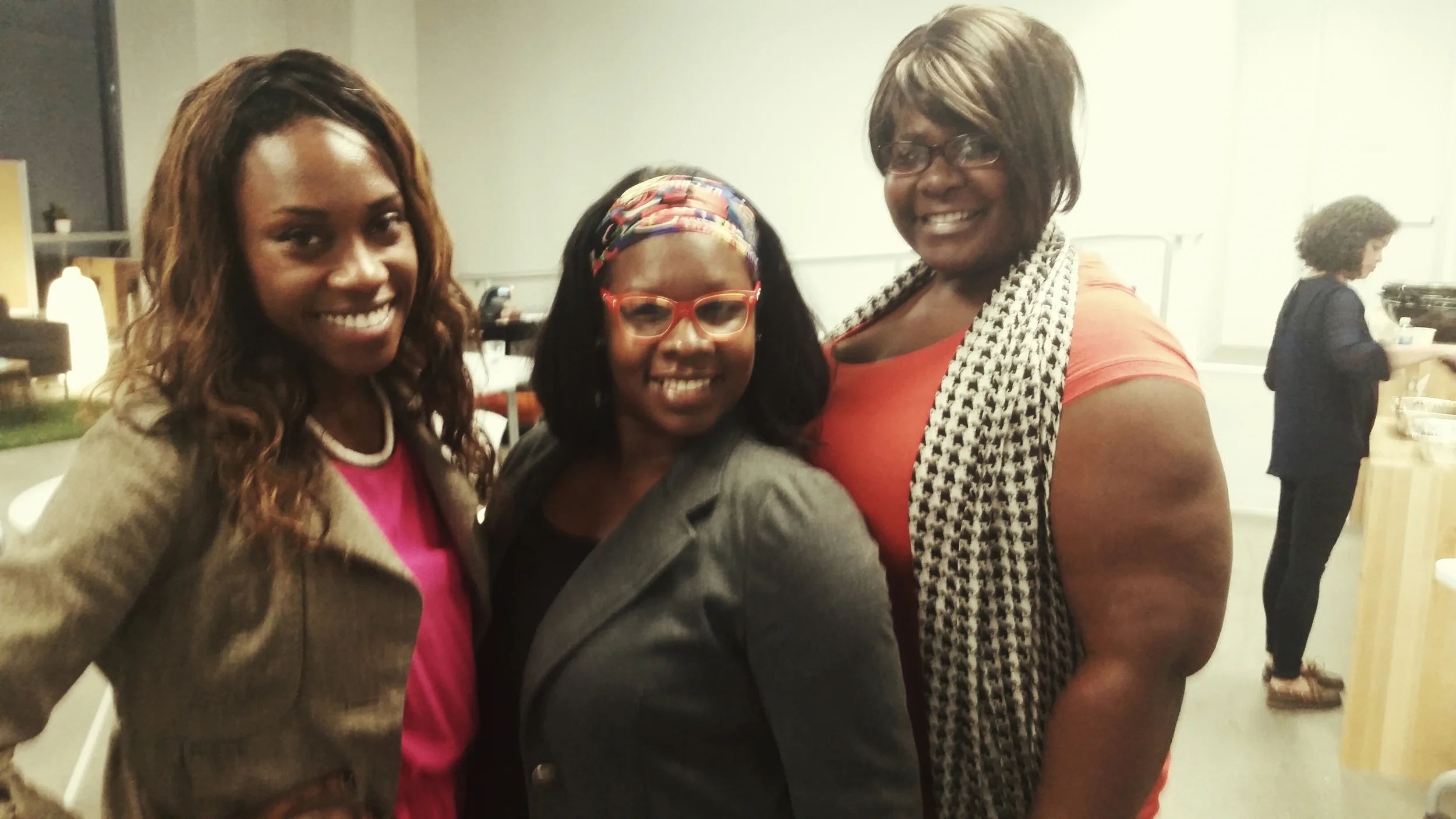 With amazing designers and dynamic sisters, Marcel Sheri and Lashan Goodwin. Regulars at Wix events.