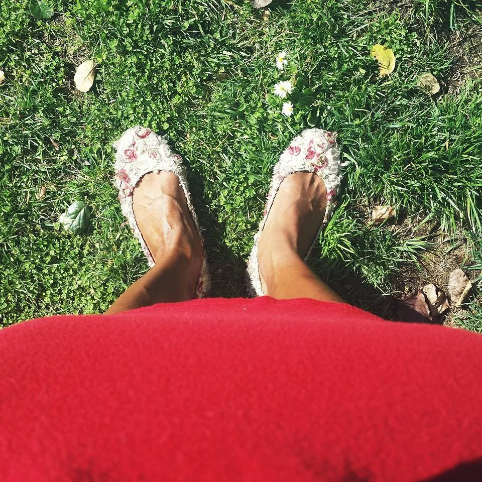 Me and my Tieks. The best flats ever- especially since I bike everywhere. Do you have a pair?
