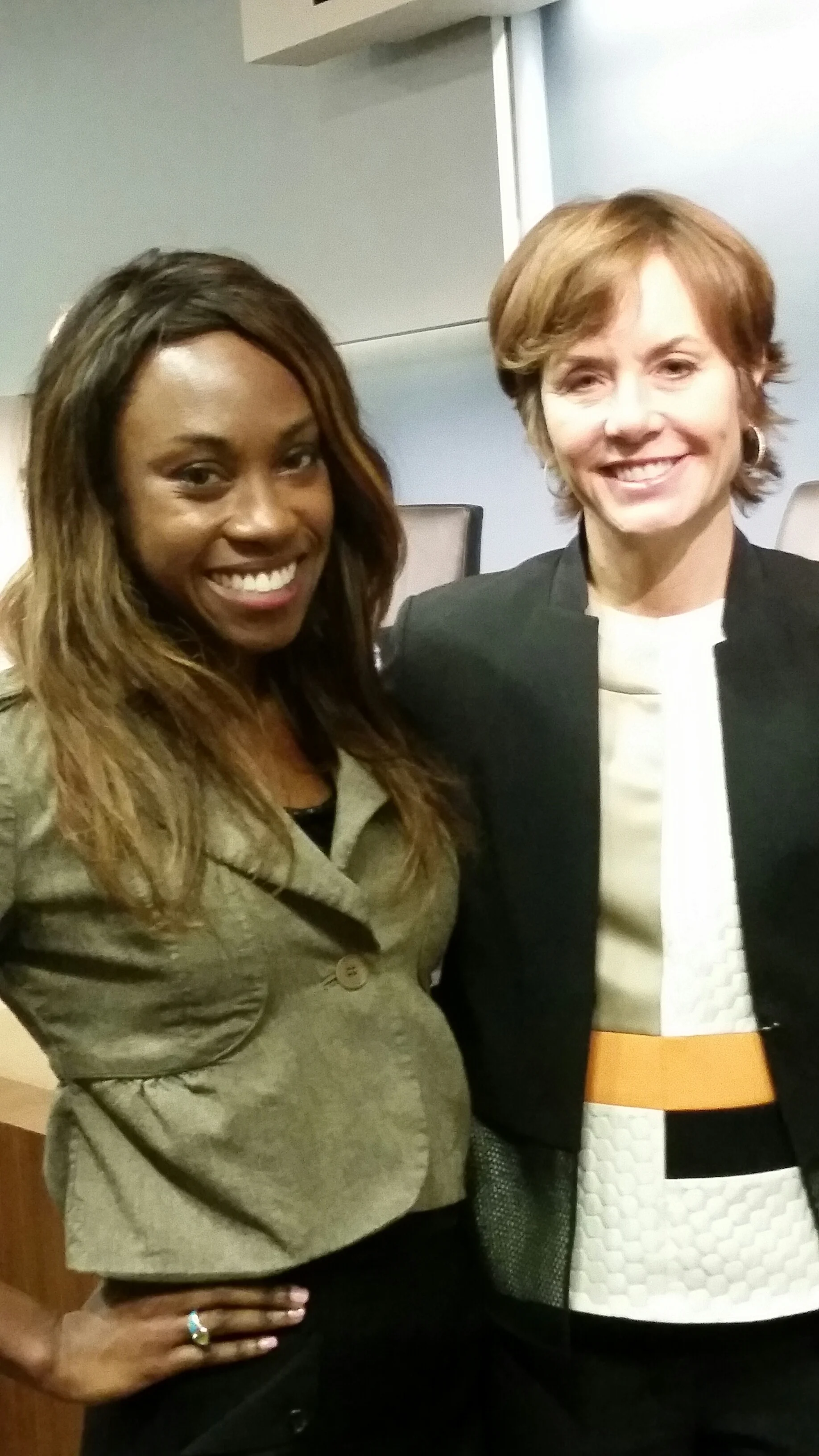 Me with Carrie Schwab-Pomerantz, CFP and President of the Charles Schwab Foundation at the Financial Women of San Francisco luncheon. Like me, she is super passionate about financial literacy education for women. Her focus is on women over the age of 50.