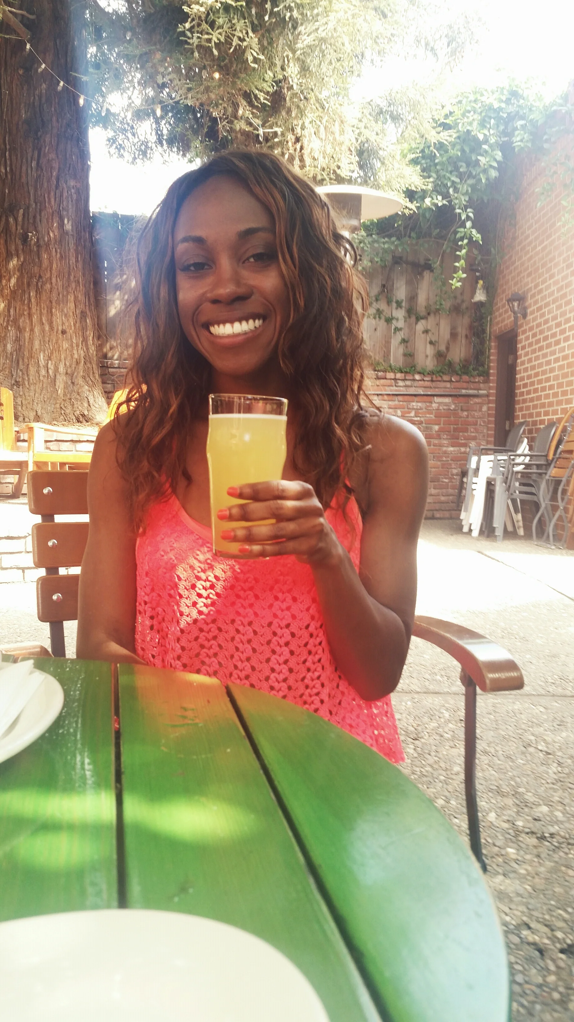 Chillin at one of my favorite spots. Sipping on a triple hop cider. It tastes like lemonade!