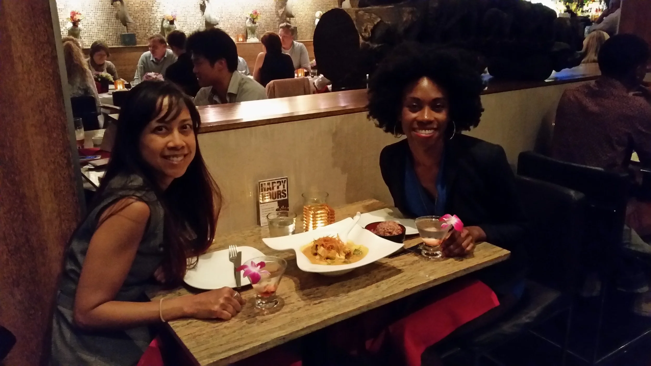 Gemma and myself catching up at Osha Thai in San Francisco.